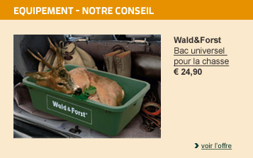 Wald & Forst Bac universel pour la chasse